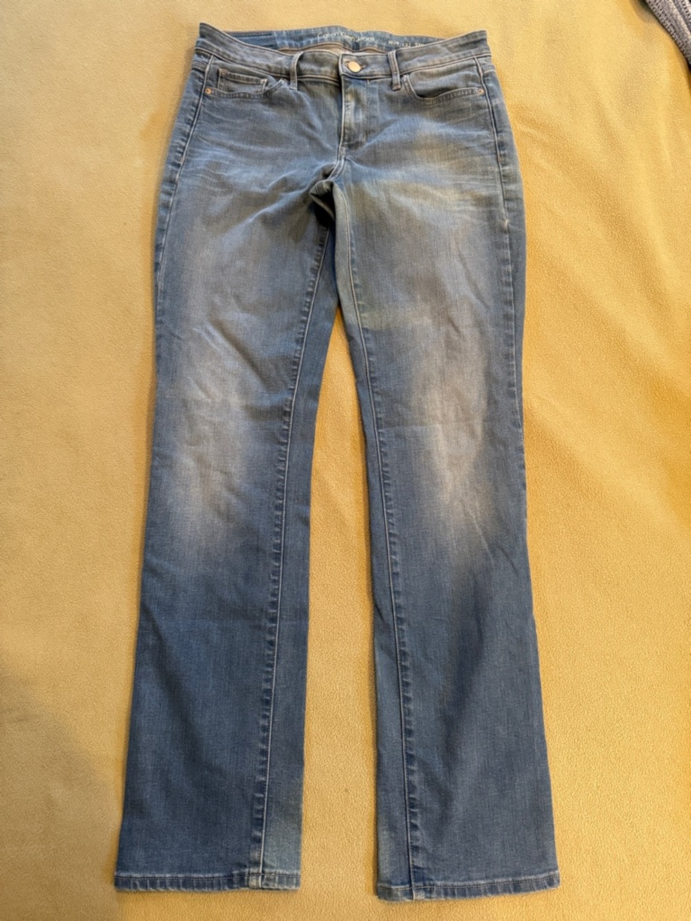 Calvin Klein Jeans light blue straight-leg denim